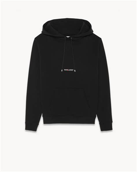 ysl black crew neck sweater|ysl hoodie for men.